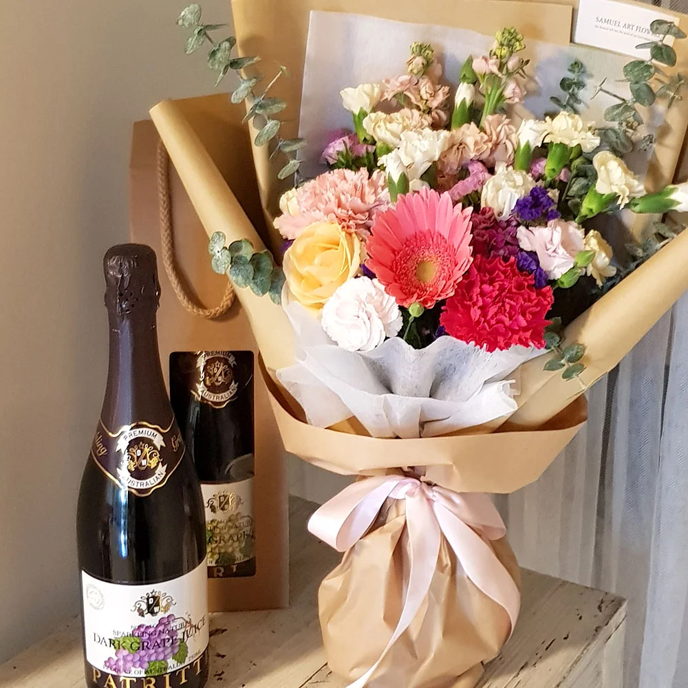 Bouquet of the day & Juice