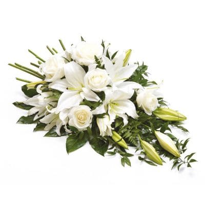 White Rose & Lily Spray