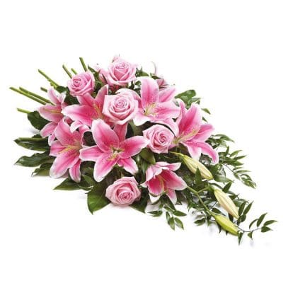 Pink Rose & Lily Spray