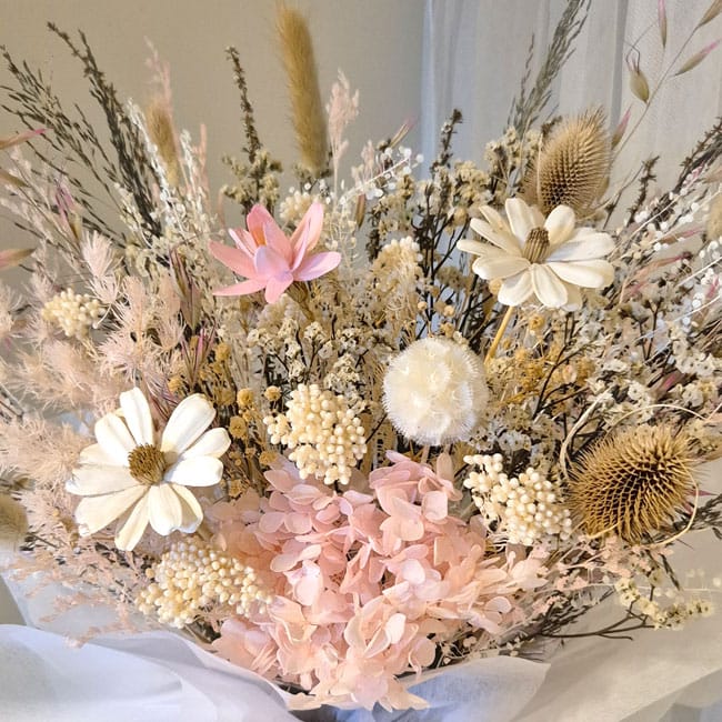 Dried Flower Vase Pink Large - Image 3